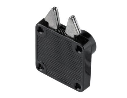 Fechadura de persiana aparafusada de alta qualidade, superfície: anodizado preto, versão: chaveada de forma diferente, 14.01.456-0. Fechadura de porta deslizante para persianas, portas de correr para móveis e muito mais, da SISO Dinamarca - Image 3