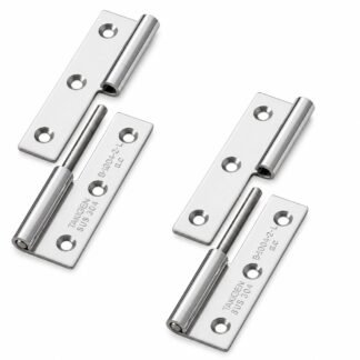 2 peças de dobradiça de pôster de alta qualidade, B-1004-2-L, altura: 64 mm, da TAKIGEN, capacidade de carga: 10 kg (23 lbs), versão: esquerda. Imagem do Produto