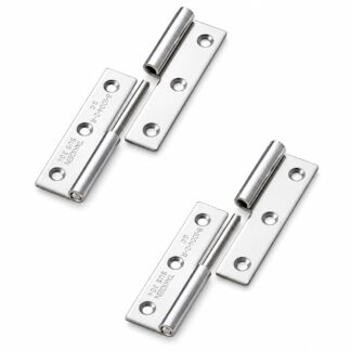 2 peças de dobradiça de pôster de alta qualidade, B-1004-2-R, altura: 64 mm, de TAKIGEN, capacidade de carga: 10 kg (23 lbs), versão: direita. Imagem do Produto