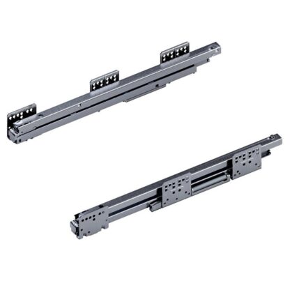 DWD-XP Trilhos de carcaça de extensão total (trilhos de guia para gaveta), com amortecedor de fechamento suave, comprimento nominal: 500 mm, capacidade de carga: 60 kg. DWD Dynamic XP do fabricante GRASS / Áustria