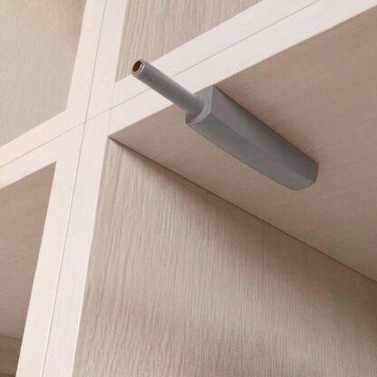 2 peças de elegante fecho de pressão, com caixa de montagem, superfície: cinzenta, versão: magnética, 1900321. Abridor de porta push-to-open estável para portas de móveis, portas de armários, abas e muito mais, da EMUCA - Image 6