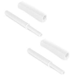 2 peças elegante snap catcher com caixa de montagem, superfície: branca, versão: não magnética, 1900215. Abridor de porta push-to-open estável para portas de móveis, portas de armários, abas e muito mais, da EMUCA