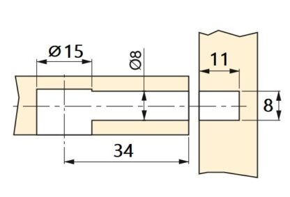 20 parafusos de expansão, feitos de aço e plástico, superfície: galvanizado, 31,6 mm (1-1/4"), 5912905. Âncora de conexão espalhável para conectores excêntricos, prateleiras, peças de armário e muito mais, da EMUCA - Image 3