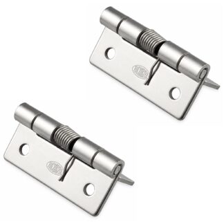 2 peças de cinta de mola de alta qualidade, feitas de aço inoxidável SUS304, 32 mm (1-17/64"), torque: 12,3 N·m, TH-61SUS-2. Dobradiça robusta de mola para abas de dispositivo, portas, tampas e muito mais, por TOCHIGIYA (Japão)