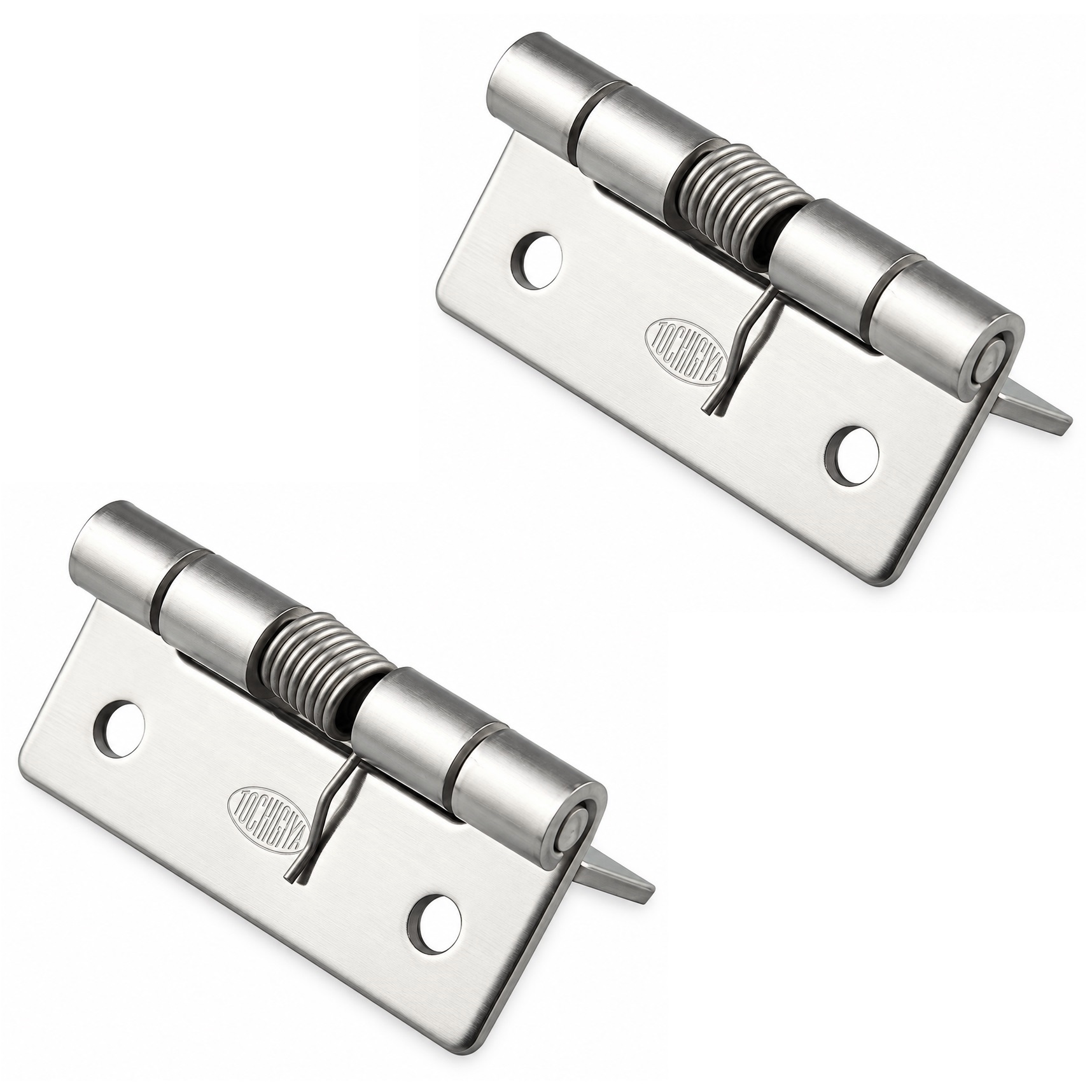 2 peças de cinta de mola de alta qualidade, feitas de aço inoxidável SUS304, 32 mm (1-17/64"), torque: 12,3 N·m, TH-61SUS-2. Dobradiça robusta de mola para abas de dispositivo, portas, tampas e muito mais, por TOCHIGIYA (Japão)