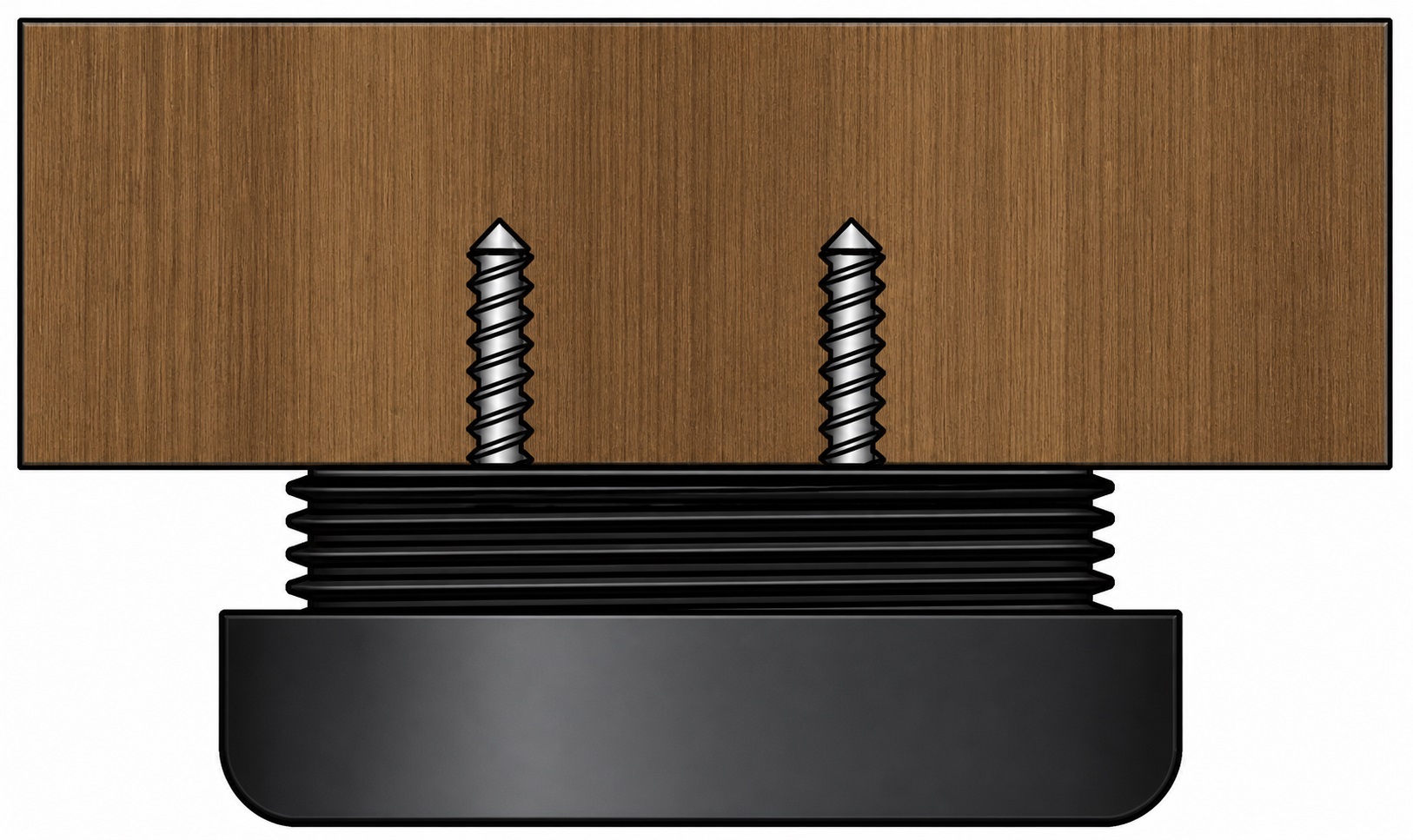 4 peças de ajustador robusto para móveis, capacidade de carga: 600 kg (1323 lbs), superfície: branca, ⌀25 mm (63/64"), versão: padrão, B571-25-WH. Pé ajustável para pernas de mesa, pernas de móveis, pés de armário e muito mais, por Kojima (Japão) - Image 3