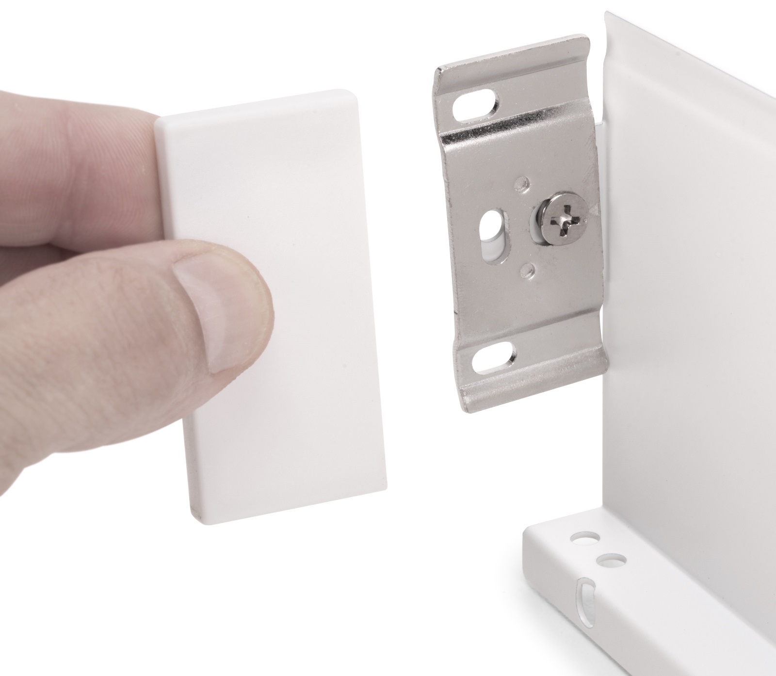 Conjunto de gavetas, com molduras extra finas, altura: 88 mm (3-15/32"), superfície: branca, 440 mm (17-21/64"), versão: extensão parcial com abertura push-to-open, 3275312. conjunto de gavetas para móveis de cozinha e muito mais, da EMUCA - Image 8