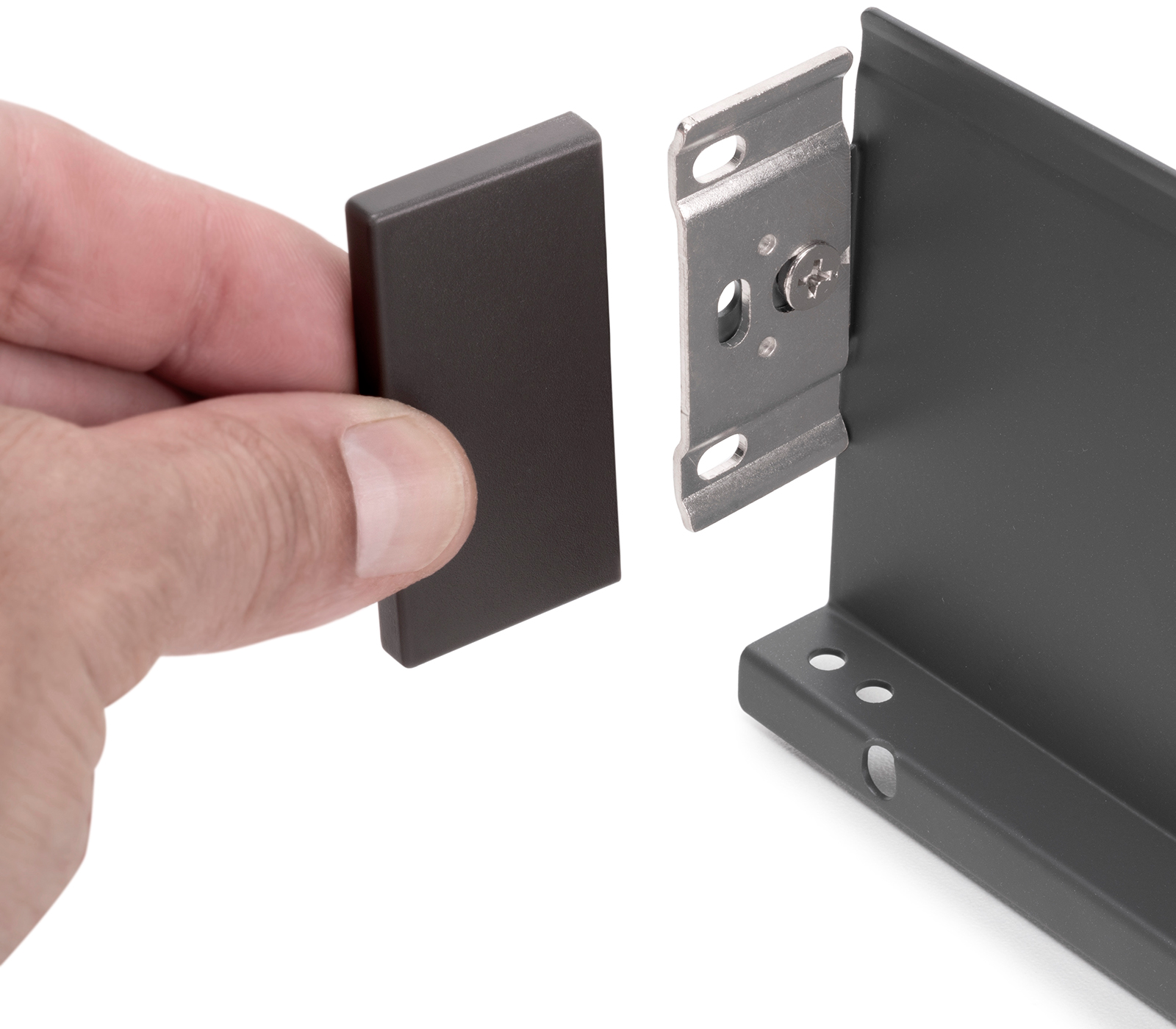 Jogo de gavetas, com molduras extra finas, altura da moldura 88 mm (3-15/32"), superfície: cinzento antracite, 300 mm (11-13/16"), versão: extraível parcial com fecho suave, conjunto de gavetas 3275035. para móveis de cozinha e muito mais, da EMUCA - Image 6