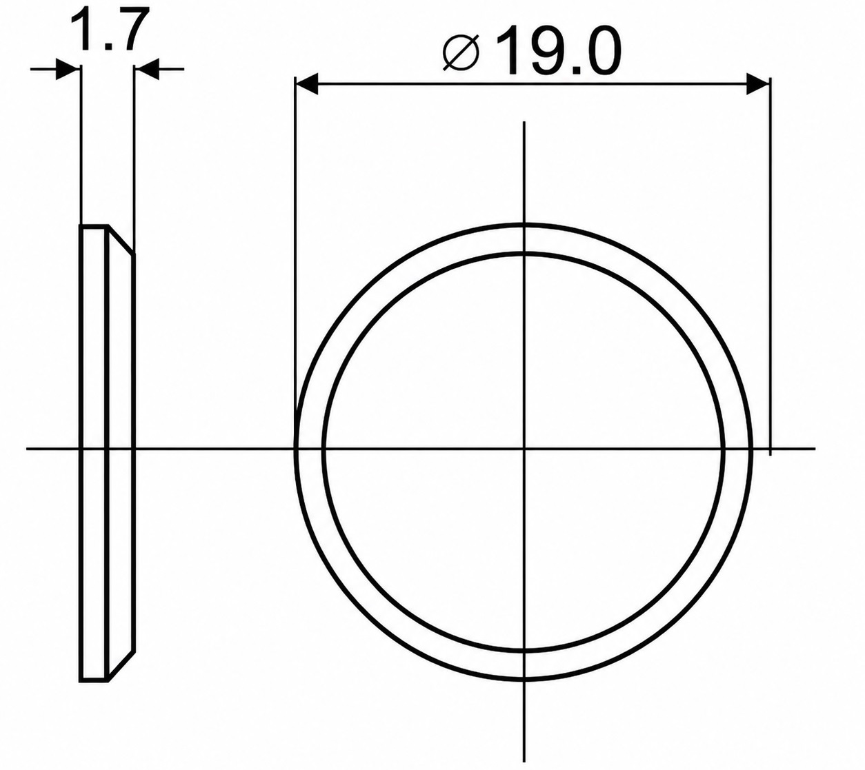10 peças placa autoadesiva, superfície: niquelada, ⌀19 mm (3/4"), versão: redonda, 22.01.118. Contraparte de alta qualidade para travas magnéticas e muito mais, pela SISO Dinamarca - Image 2