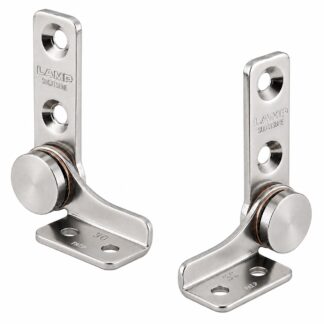 Conjunto de 2 dobradiças de atrito (esquerda + direita), torque: 6 N·m, HG-TB30. 2 dobradiças de fricção de alta qualidade para tampas de dispositivos, abas de móveis, carcaças de monitores e muito mais, por Sugatsune / LAMP® (Japão)