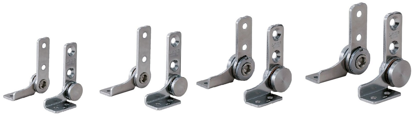 Conjunto de 2 dobradiças de atrito (esquerda + direita), torque: 9 N·m, HG-TB45. 2 dobradiças de fricção de alta qualidade para tampas de dispositivos, abas de móveis, carcaças de monitores e muito mais, por Sugatsune / LAMP® (Japão) - Image 5