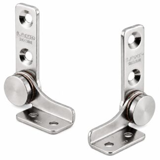 Conjunto de 2 dobradiças de fricção (esquerda + direita), torque: 1,4 N·m, HG-TB7. 2 dobradiças de fricção de alta qualidade para tampas de dispositivos, abas de móveis, carcaças de monitores e muito mais, por Sugatsune / LAMP® (Japão)