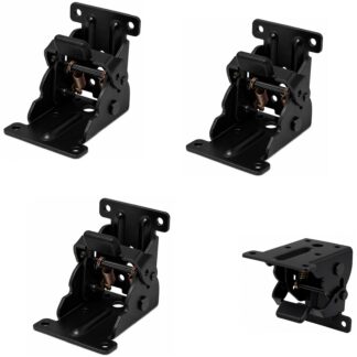 4 peças Robusto encaixe dobrável para pernas de mesa, B205-KTL-BK, de Kojima, preto. Imagem do produto