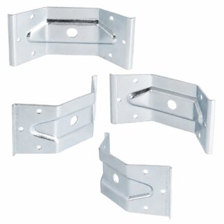 4 peças Robust Angle Fitting, 126 mm (4-61/64"), Versão: 1 furo para montagem central, 11.07.040-1.