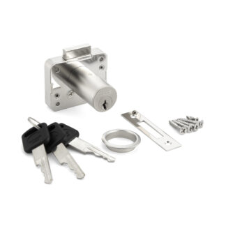 Fechadura de armário, com chave diferente 2550-36-DN-B, por Sugatsune / LAMP (Japão)