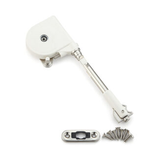 Encaixe de aba macia, braço curto, superfície: branca, SDS-100W-TVZ, da Sugatsune / LAMP (Japão)