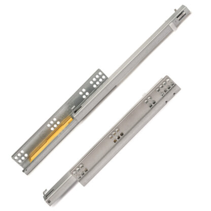 Corrediças sob o piso, 3123105, 300 mm (11-13/16"), da EMUCA, capacidade de carga: 25 kg (56 lbs), versão: extensão parcial com abertura push-to-open. Imagem do produto