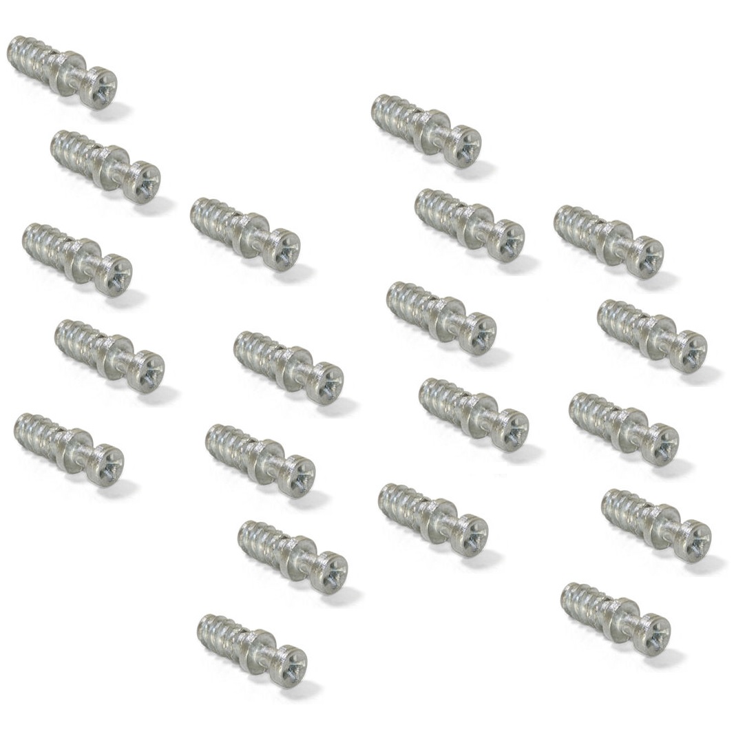 20 peças de parafuso de ligação robusto para furo ⌀6 mm, feito de Zamak, 11 mm (7/16"), 8083901. Pino excêntrico robusto para ligação de móveis e muito mais, da EMUCA