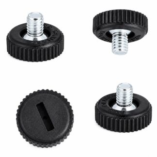 4 peças robusto com pé ajustável com ranhura para chave de fenda, feito de metal e plástico, superfície: preta, 15 mm (19/32"), 10.17.047. Ajustador de altura estável para armários, máquinas e muito mais, pela SISO Dinamarca