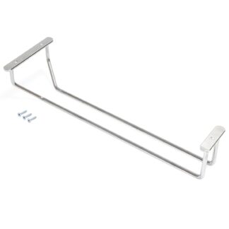 Suporte para copos de vinho de alta qualidade, em aço, superfície: cromado, 340 mm (13-25/64"), 8938011. Cabide prático para copos de vinho, taças de champanhe, taças de cocktail, taças de conhaque, cálices e muito mais, da marca EMUCA