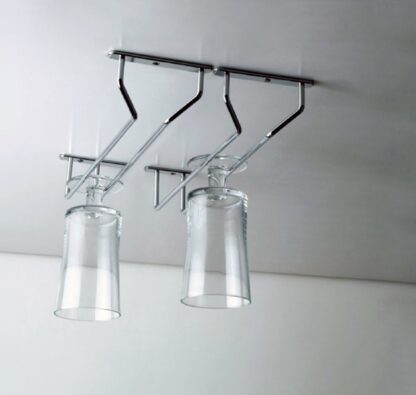Suporte para copos de vinho de alta qualidade, em aço, superfície: cromado, 340 mm (13-25/64"), 8938011. Cabide prático para copos de vinho, taças de champanhe, taças de cocktail, taças de conhaque, cálices e muito mais, da marca EMUCA - Image 2